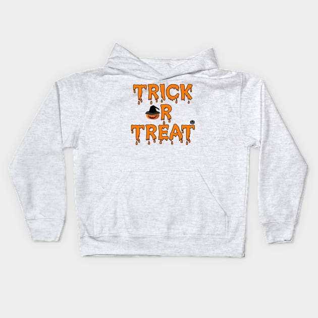 Trick or treat spooky halloween season 2022 Kids Hoodie by Chitrakariii